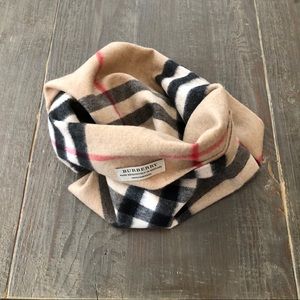 Burberry Check Cashmere Snood Scarf